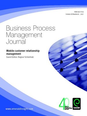 cover image of Business Process Management Journal, Volume 13, Issue 6